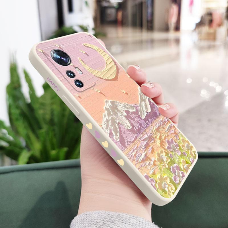 

Oil Flowers Phone Case For Xiaomi Mi 15 14T 14 13 13T 12 11 Ultra 10 11T Pro Lite Poco X7 F5 F4 X4 M4 F3 X3 Pro 4G 5G GT Cover Poco X7 Pro