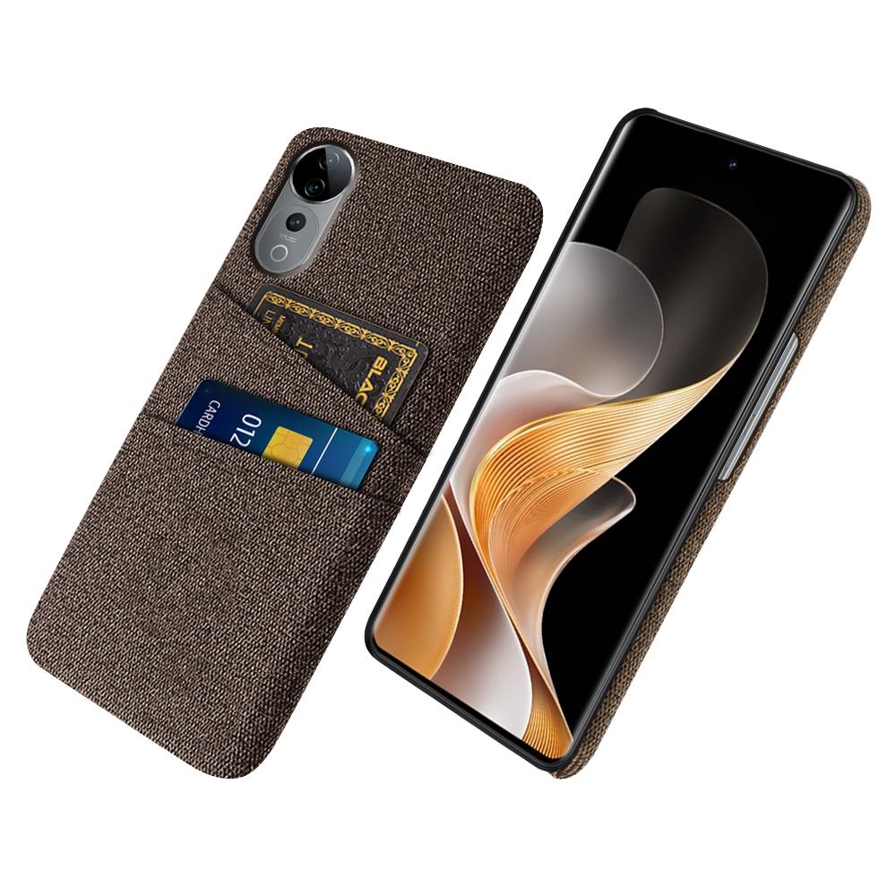 For vivo S19 Pro 5G Case Cloth+Hard PC Phone Cover with Dual Card Slots