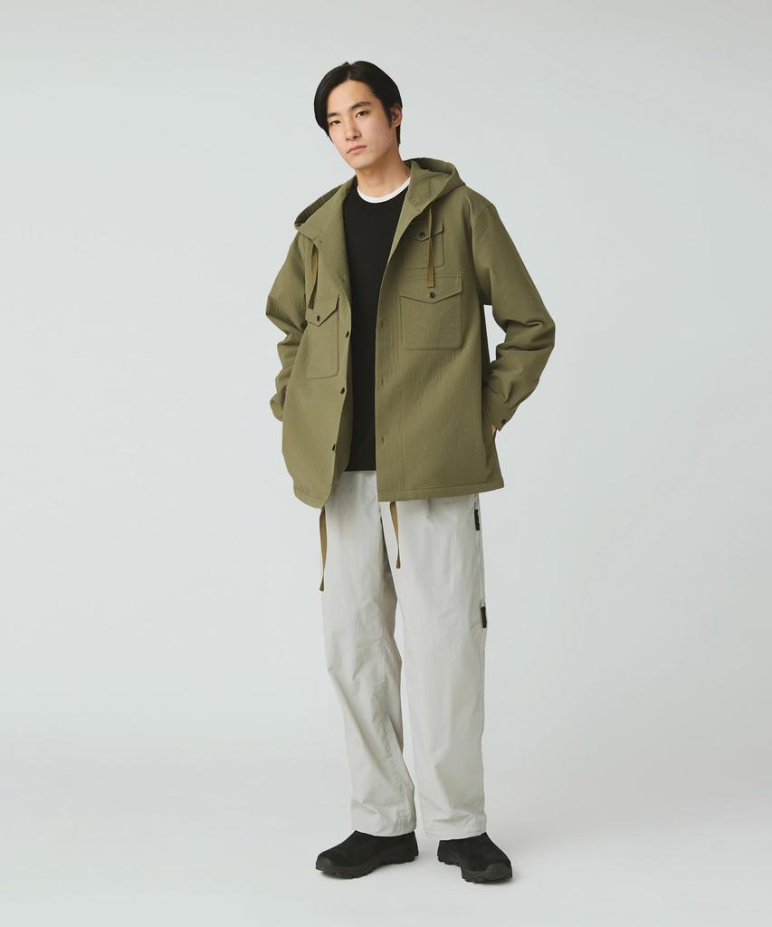 Snow Peak Easy Cloth Hooded Shirt Long and Size S SH-25AU006, Sleeve, Men's Women's, Olive,