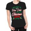 1Tee Womens I Just Want To Bake and Watch Christmas Movies All Day T-Shirt