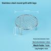 Food Grade 304 Stainless Steel Square Grill Mesh Pork Smoking Rack Charcoal Grill Cooking Tool for Indoor And Outdoor BBQ