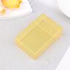Clear Glitter Small Storage Box Kpop Photo Mini Card Holder Flip Lid Photo Case Small Stationery Card Holder Organizer