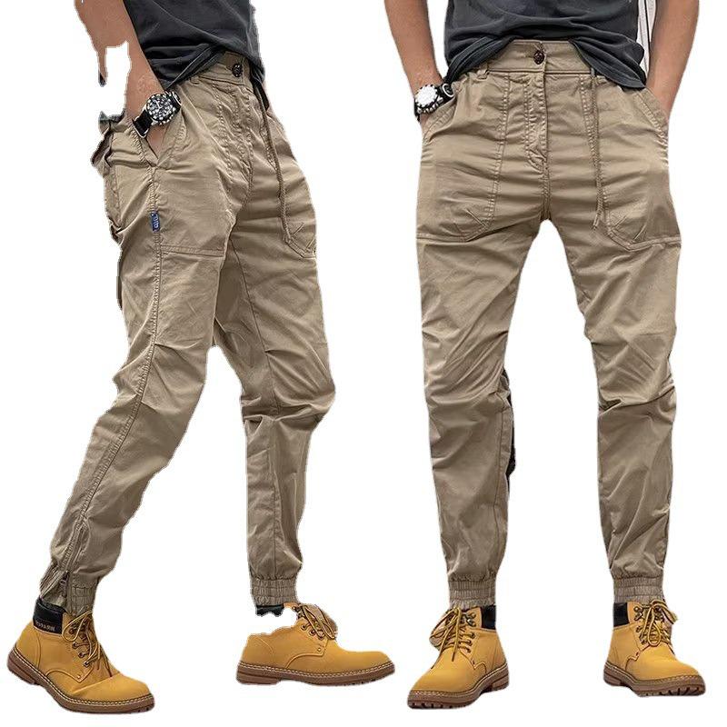 Men's American-Style Retro Overalls: Lightweight, Loose-Fit, Outdoor Summer Pants
