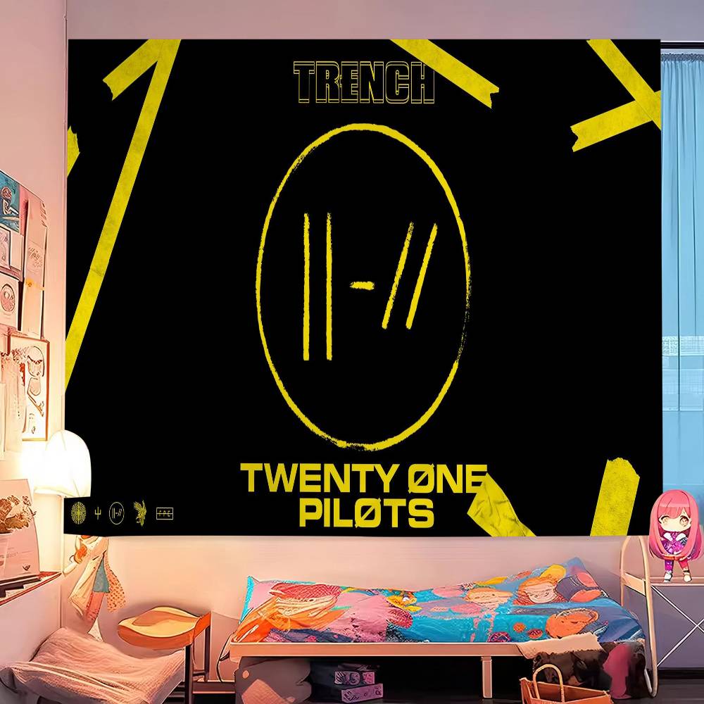 Twenty One Pilots Cartoon Tapestry Bohemian Wall Tapestries Mandala Home Decor