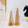 Gold Christmas Tree Candle Holder Hollow Scented Candle Stand Tealight Candle Holder  New Year