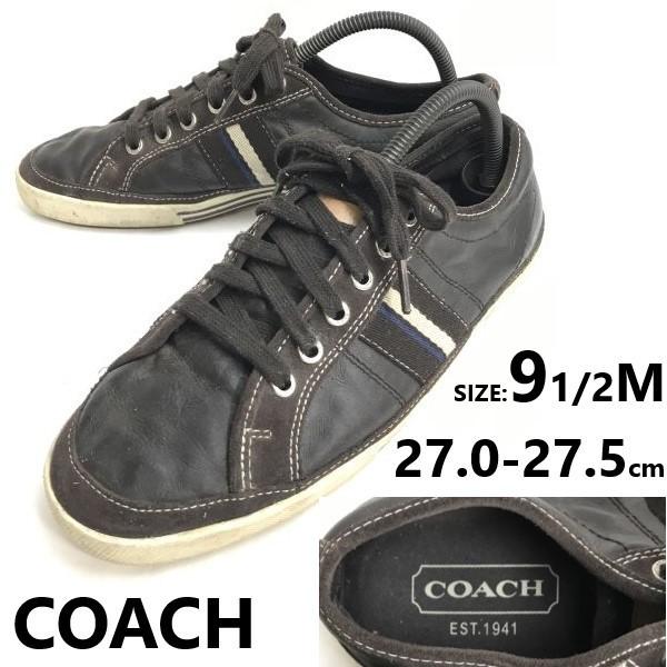 

COACH Leather Sneakers Brown Size 9.5M (27.027.5cm)