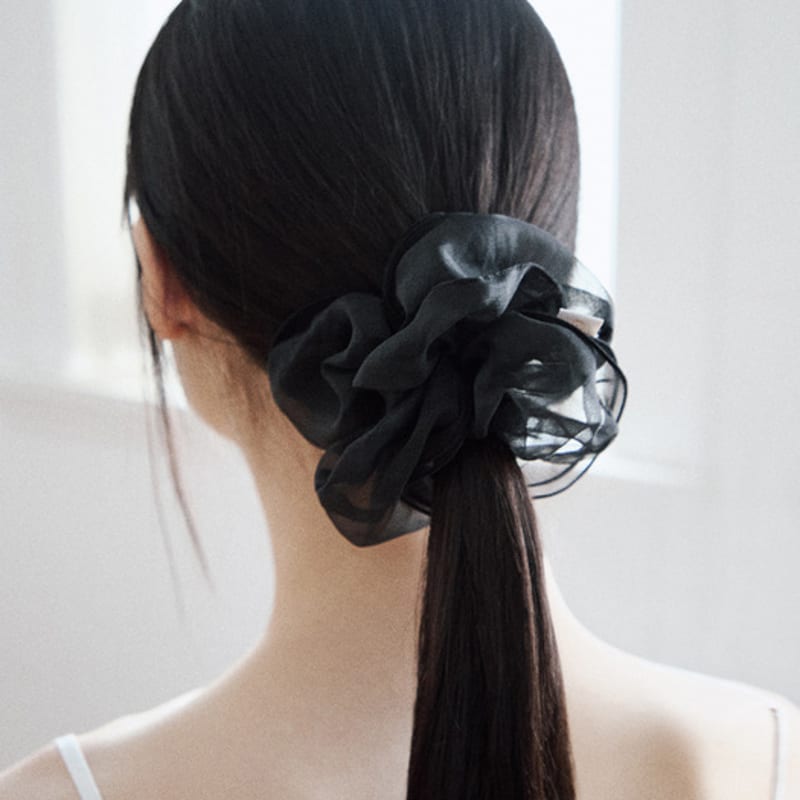 

GOCORI Органза Полуночный Скранч single type