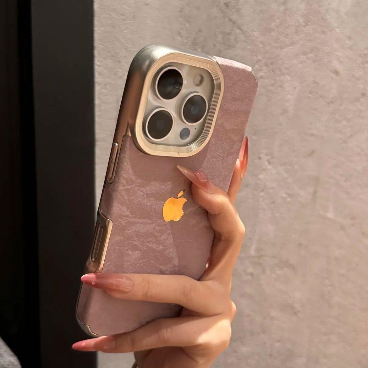 

Снежная Гора Флис Яблоко 17ProMax Гальванизированный Чехол для Телефона iPhone 16 Ударопрочный 15 Простой 14 Продвинутый 13 Мягкий 12 apple 16 pro max