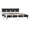 LED Bed Frame in Grey Faux Leather 160 x 200 cm