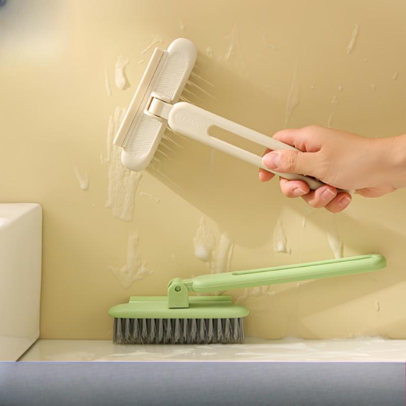 Multifunctional Revolving Bathroom Crevice Brush Toilet No Dead Ends Brush Floor Toilet Cleaner