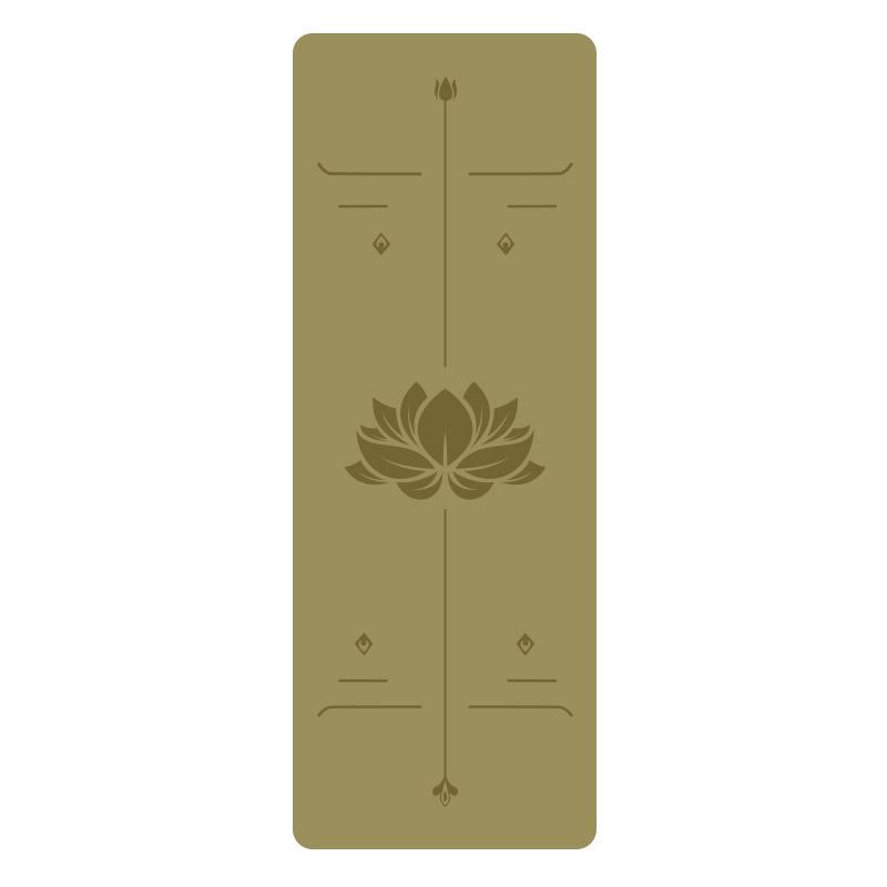 5Mm Natural Rubber PU Yoga Mat Thickened Non-slip Professional Position Line Yoga Mat