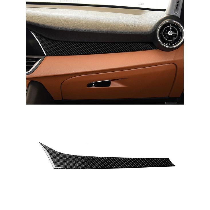 Car Accessories For Alfa Romeo Giulia 2017-19 Interior Carbon Fiber Window Key Panel Headlight Switch Wait Stickers