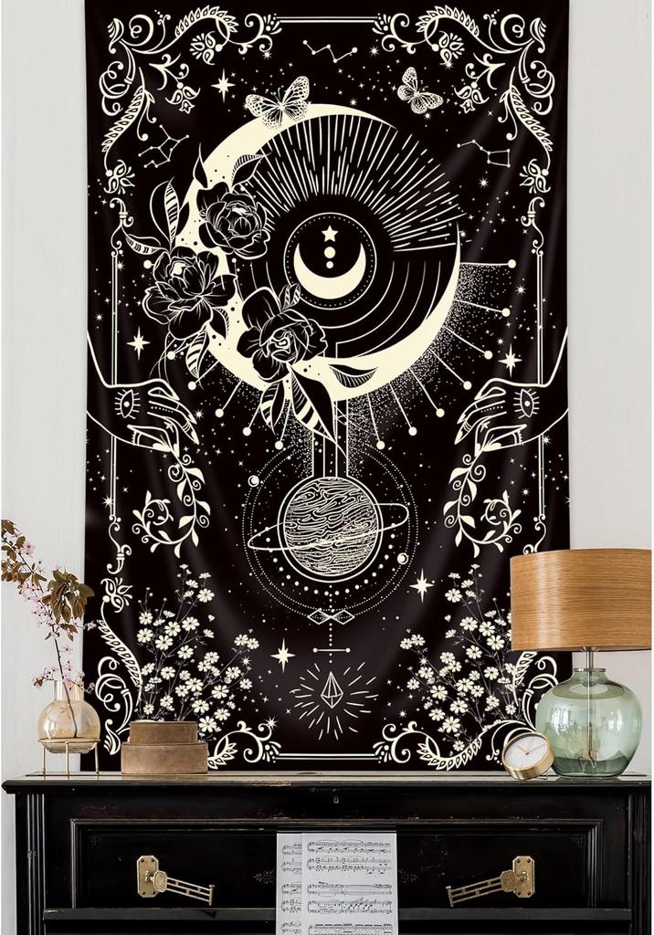 Arazzo Magico Biblioteca Fiaba Misterioso Mysty Libreria Appeso a Parete Studio Libro Magico Bambini Bambino Piccolo Asilo