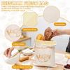 2 Peças Saco de Pão de Cera de Abelha com Zíper em L Grande Capacidade Reutilizável para Pão de Fermentação Natural Queijo para Padeiro Casa Agricultor 16,5x13 Polegadas