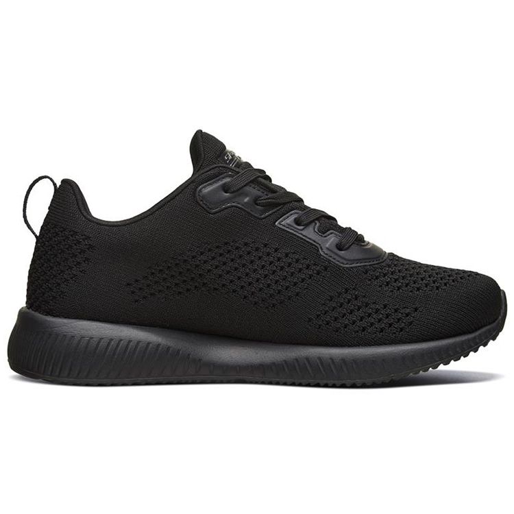 Skechers Bobs Squad Lightweight Comfortable Durable Low-Top Casual Running Shoes Women sneaker Black 32509-BBK