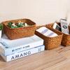 Seagrass Mini Storage Basket for Desk - Remote, Snack, or Cosmetic Organizer