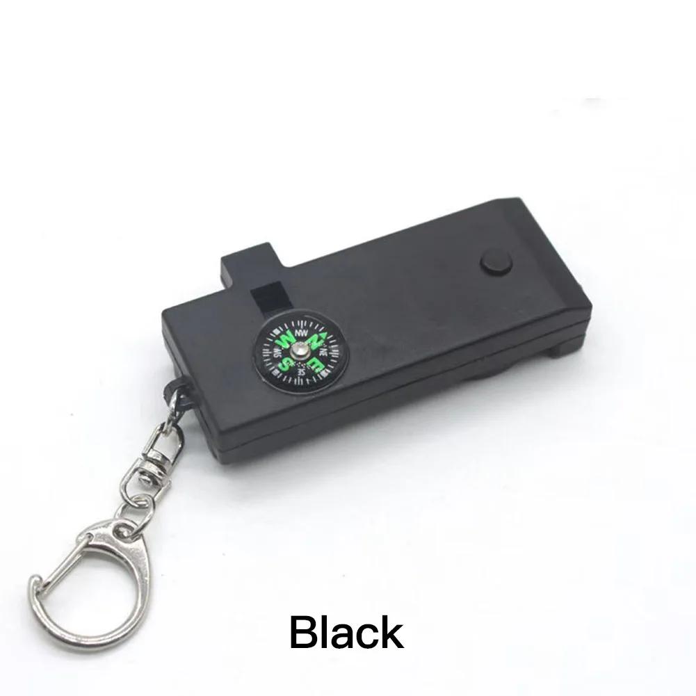 

Metal Outdoor Compass Keychain Multi-functional Tactical EDC Tools Key Organizer Carbon Fiber Keys Holders чёрный