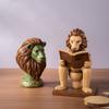Kreative Löwen-Tierstatue Nordische Harz-Handwerkskunst, Künstlerische Schreibtisch-Dekorationsskulptur