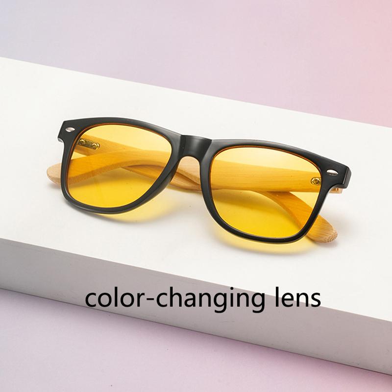 

Vintage Square Sunglasses for Women Men Round Sun Glasses Female Oval Eyewear Wooden Mirror Legs for Male Female Eyeglasses