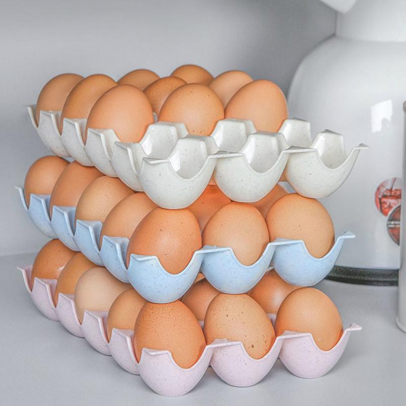 Egg Storage Rack Multi Layer Kitchen Organizer Easy Clean Egg Tray for Home Refrigerator Use