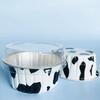 50Pcs Foil Ramekins Cupcake Baking Cups Holders Cases With Lid,Aluminum Foil Cupcake Liners,Muffin Liners Cups With Lid