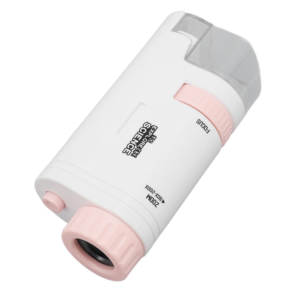 Kids Microscope Portable Miniature Microscope Pocket Microscope for Home School Outdoor Science Expe