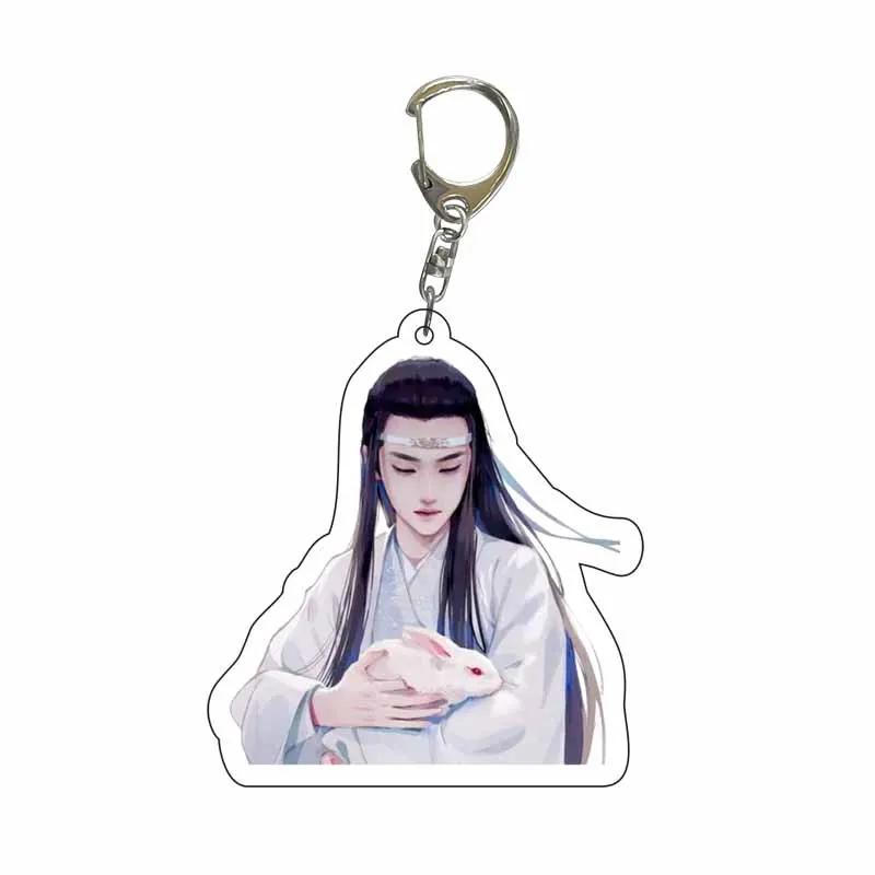 Creative Anime Tian Guan Ci Fu Acrylic Keychain Xie Lian Hua Cheng Figures Key Chains Mo Dao Zu Shi Pendant Decoration Fans