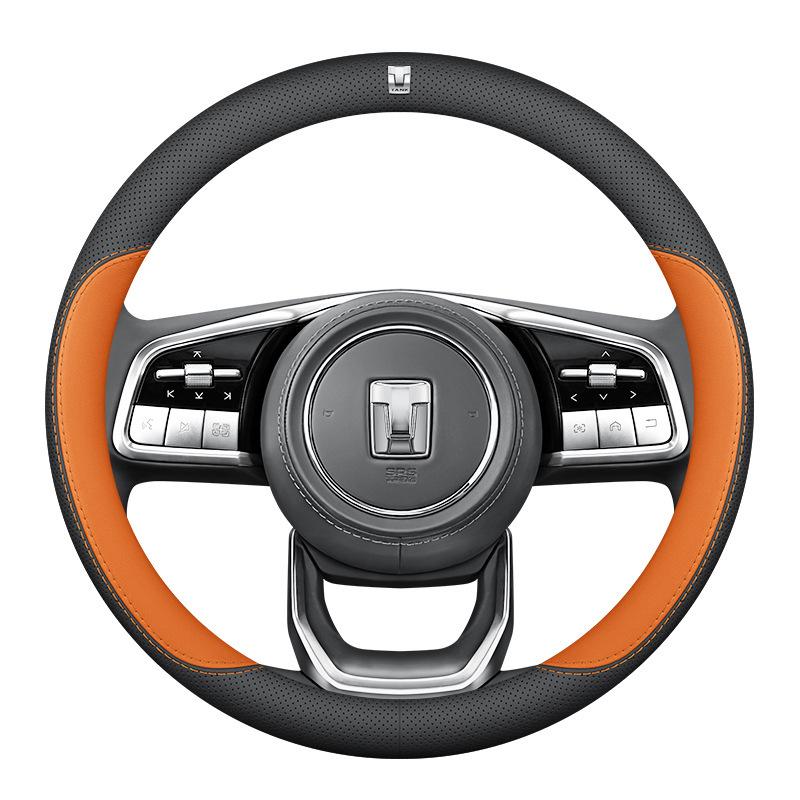 Universal Ultra-Thin Leather Steering Wheel Cover for Tank 300-800 Models
