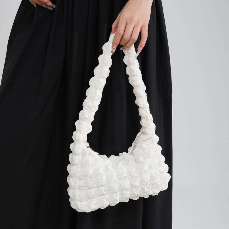 Cute Bubble Single Shoulder Bag For Daily Use With Zipper Closure And Polyester Lining