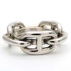 Used HERMES Scarf ring Legato ChÃ©ne Dunkel metal 12.1g Silver Accessories