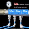 Pneumatic L-Type Right Angle Two-Way Air Pipe Connector CN plug (adapter included)