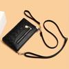 Flower Printed Crossbody Bag, Women's Multi Zipper Clutch Wallet, Fashion Shoulder Purses For Daily Use