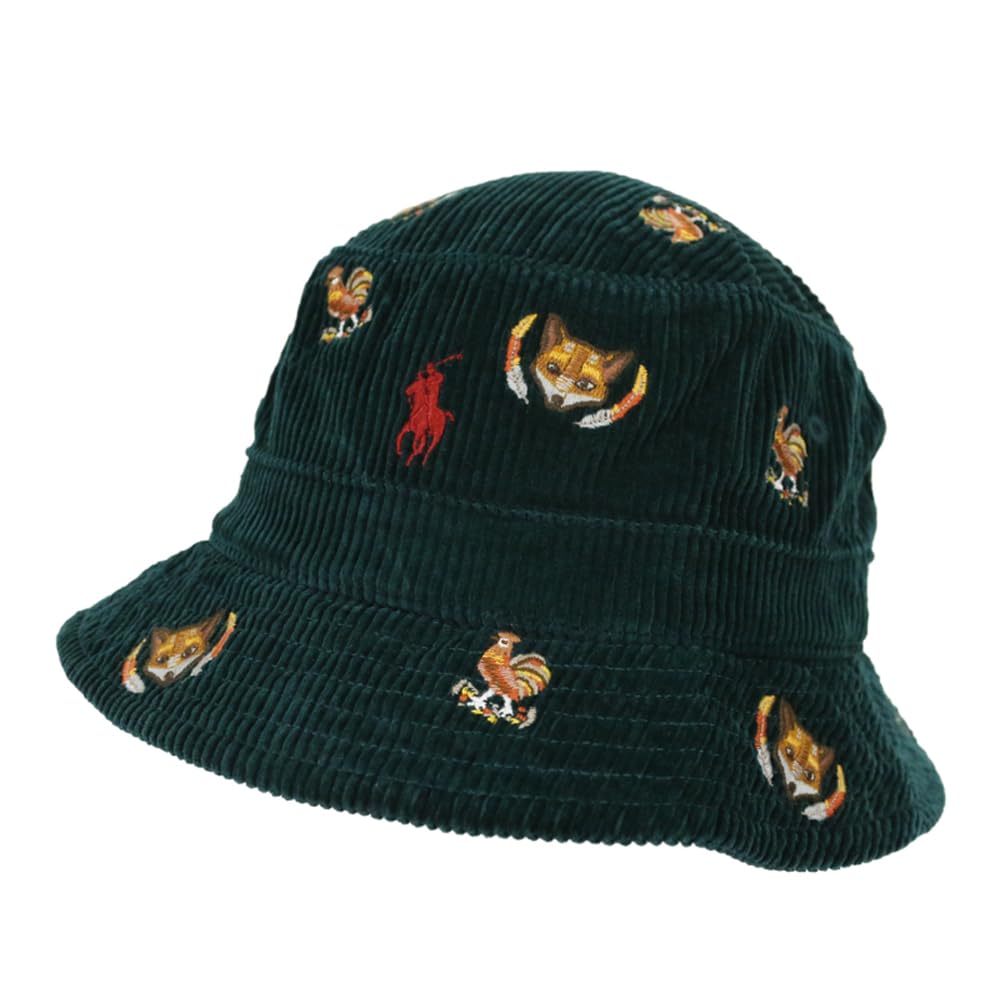 

Ralph Corduroy Bucket Hat Bucket Hat (Поло Лорен) Men s Women s Multi-Embroidered 01080155-SM-MULTI [Item]