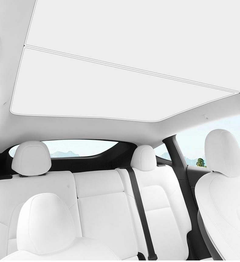 Dla Tesli Model 3 Y Juniper 2026 2026 Samochód Tkanina Lodowa Klamra Osłona Przeciwsłoneczna Dach Panoramiczny Osłona Przeciwsłoneczna Przód Tył Dach Panoramiczny Dach Szklany Akcesoria