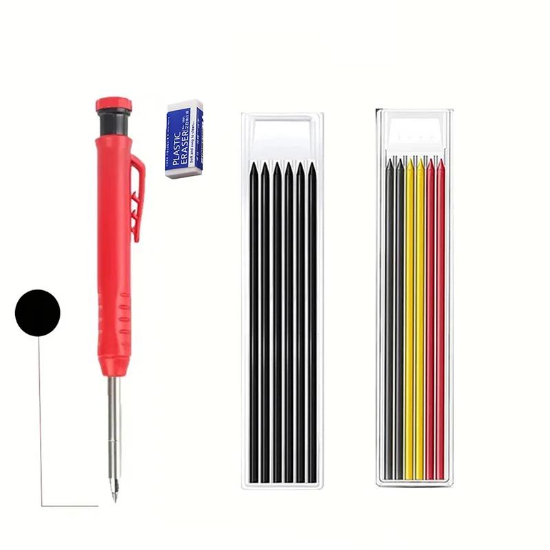 Deep Hole Woodworking Pencil Specialized Marking and Marking Pen 2.8mm Professional Engineering Woodworking Pen Hook Marking Pen