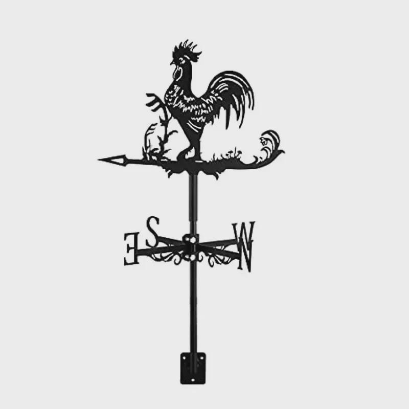 Wetterfahnen-Ornament aus Edelstahl für den Außenhof