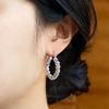Bling Texture Hoop Earrings PYBE0123
