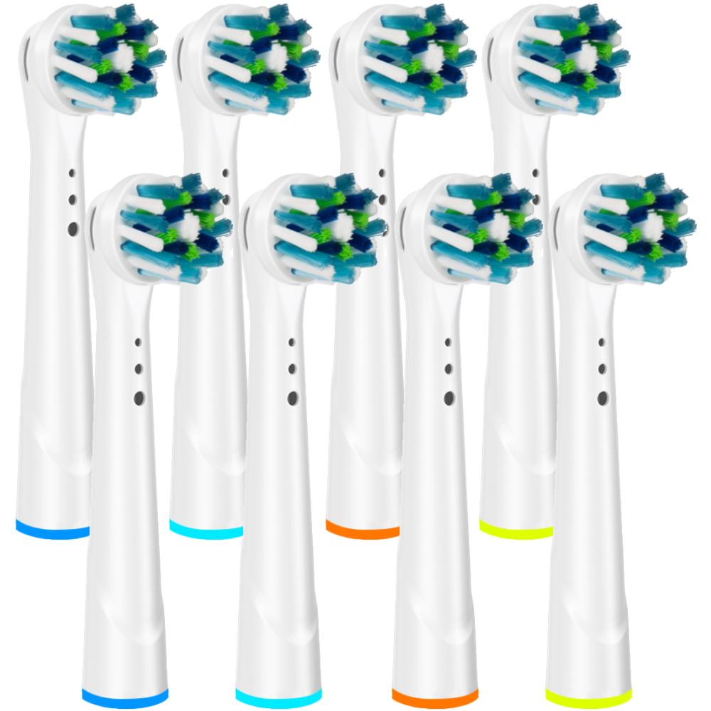 8Pcs Replacement Toothbrush Heads Compatible with Oral B Toothbrush