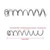 2Pcs 4/5/7/11 Grids Beverage Bottle Drink Piral Spring 17.7 Inches Length Od 66Mm Wire 4Mm Vending Machine Motors Metal Spring
