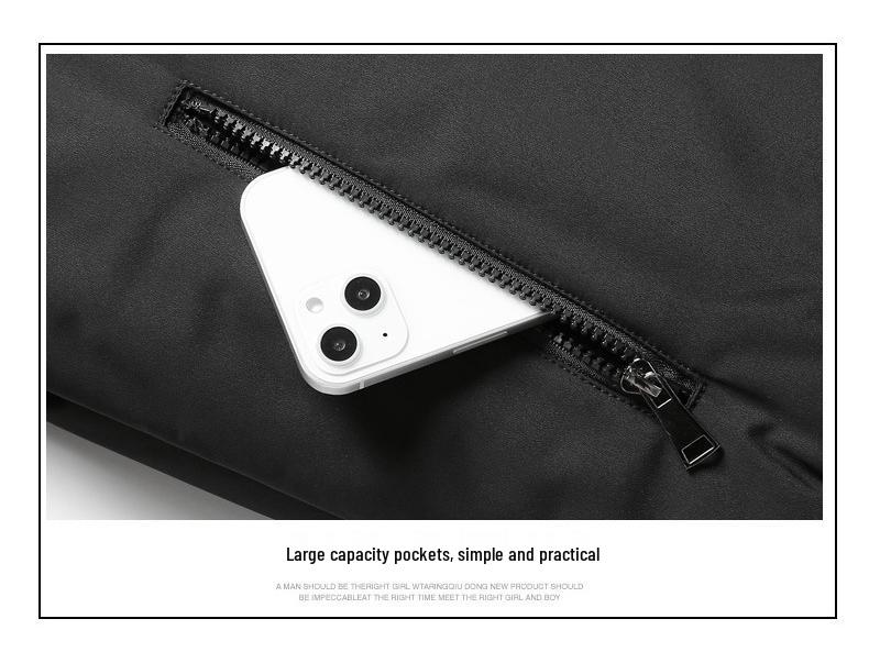 Men's Winter Fleece-lined Stand-up Collar Thick Jacket Plus Size