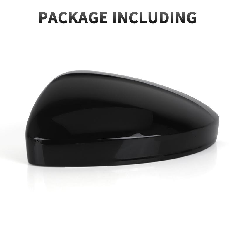 Gloss Black/White Car Door Wing Mirror Cover Cap For VW Tiguan 2017 2018 Tayron Car Accessories