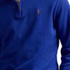 Polo Ralph Lauren Solid Color Small Pony Logo Half Zip Long Sleeve Polo Shirt Men tops Blue 710671929-067