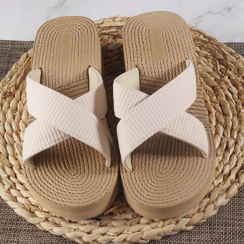 Women's Ethnic Style EVA Wedge Heel Sandals & Slippers - Summer Lightweight Beach & Indoor Shoes