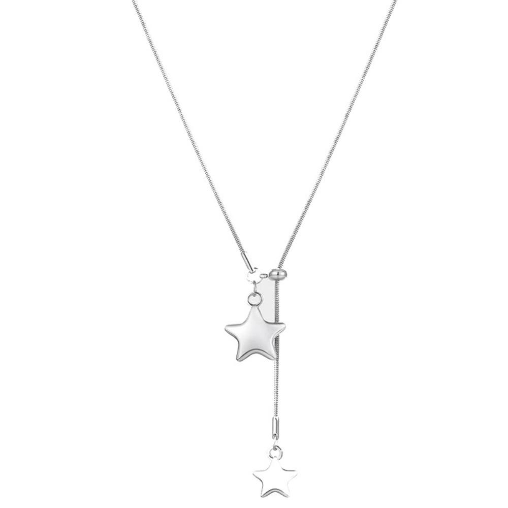 Long Star Adjustable Necklace Women's 2025 New Niche Versatile Autumn and Winter Sweater Chain Light Luxury High-end Accessories