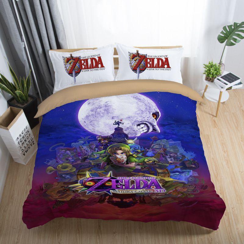 Premium 3d The Legend Of Zelda Duvet Cover Comforter Set For Kids Featuring Classic Design