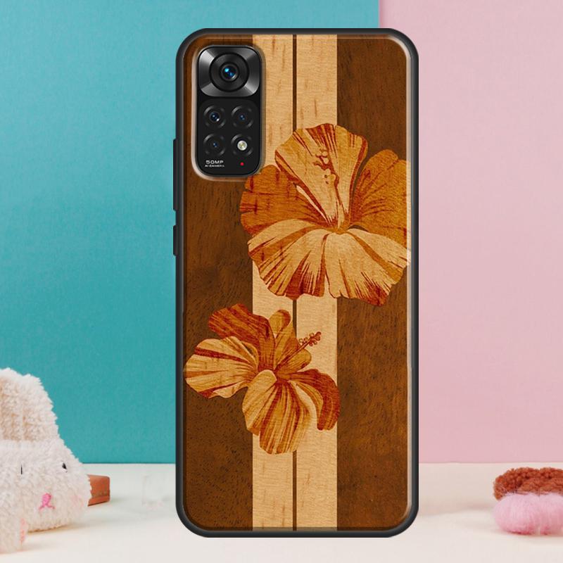 Hibiscus Retro Hawaiian Flower Case For Xiaomi Redmi Note 12 11 10 9 8 Pro 9S 10S 11S 12S Redmi 12C 9A 9C 10A 10C Coque
