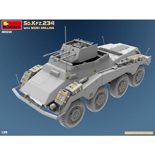 Miniart 1/35 Sd.Kfz.234 w/MG151 Drilling Plastic Model MA40014 (Combat Vehicle)