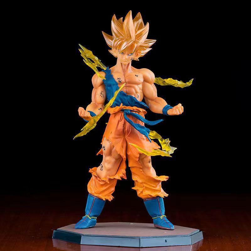 Dragon Ball Super Saiyan Gogeta and Vegito Battle Damaged Figurine