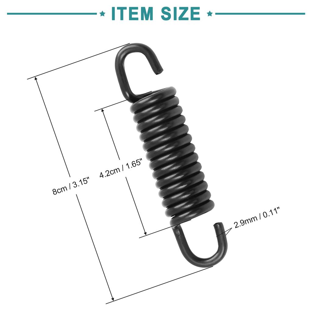 ACROPIX Motorcycle Kickstand Side Stand Return Spring for Yamaha Jog50 Black 1pcs