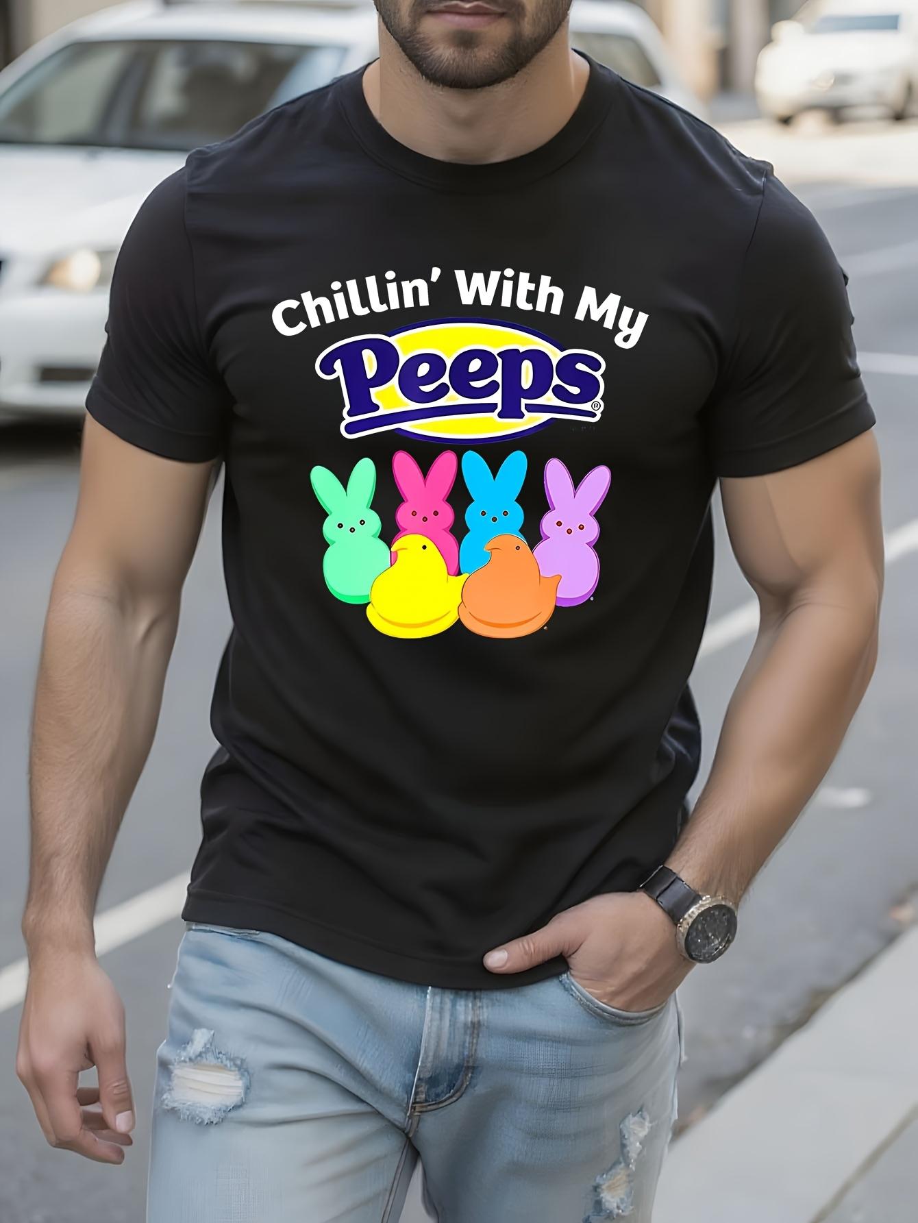 Peeps Easter Chillin with My Peeps Tshirt - Black Graphic... XXXL